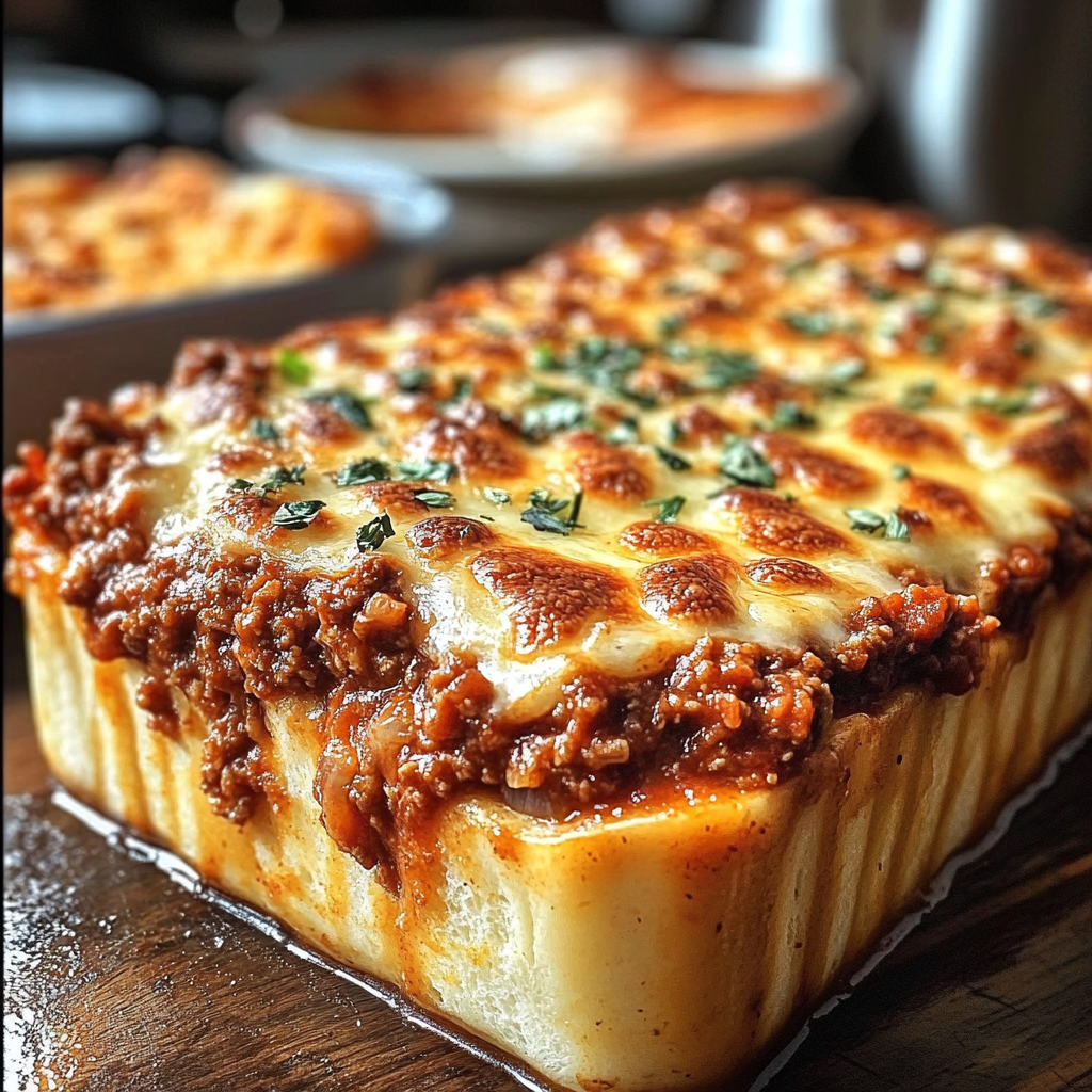 Garlic Bread Cheesy Sloppy Joe Bake – Ultimate Comfort Food Recipe