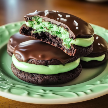 Easy Grasshopper Cake Mix Cookies – Mint Chocolate Perfection!