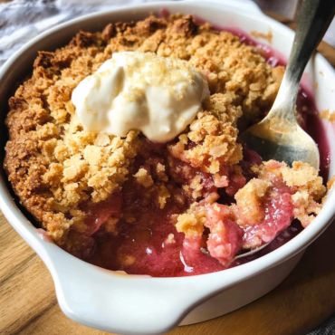 Rhubarb Crisp Recipe | Easy, Sweet & Tart Dessert with Crunchy Topping
