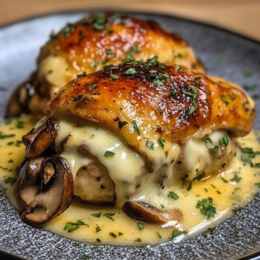 Cheesy Garlic Butter Mushroom Stuffed Chicken | Easy & Flavorful Recipe