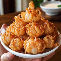 Bite-Sized Blooming Onions – Crispy, Flavorful Party Appetizer Recipe