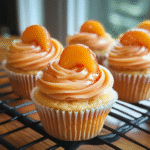 Honey Peach Cream Cheese Cupcakes | Moist & Fruity Summer