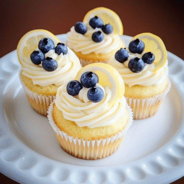 Lemon Blueberry Cupcakes – Moist, Zesty & Easy Homemade Recipe