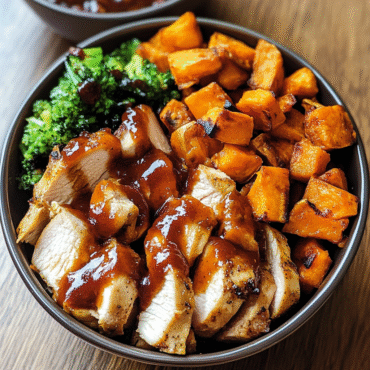 BBQ Chicken & Roasted Sweet Potato Bowls | Easy Meal Prep Recipe