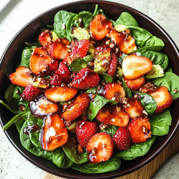 Fresh Spinach Strawberry Salad Recipe | Easy, Healthy & Delicious