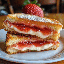 Fried Strawberry Cheesecake Sandwiches – Crispy, Creamy, Sweet Dessert Recipe