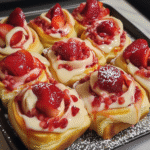 Strawberry Cheesecake Sweet Rolls – Soft, Sweet, and Perfect for Brunch