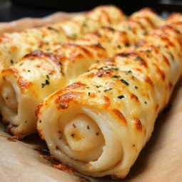 Cheesy Garlic Butter Rollups – Easy Crescent Dough Appetizer Recipe