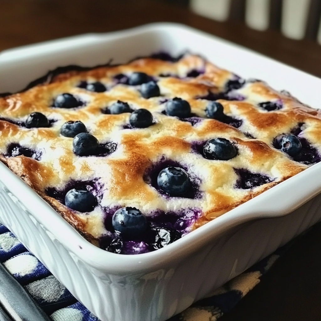 Blueberry Buttermilk Pancake Casserole | Easy Breakfast Bake