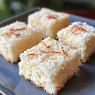 3-Ingredient Coconut Bars (No Bake, Vegan-Friendly, Easy Dessert Recipe)