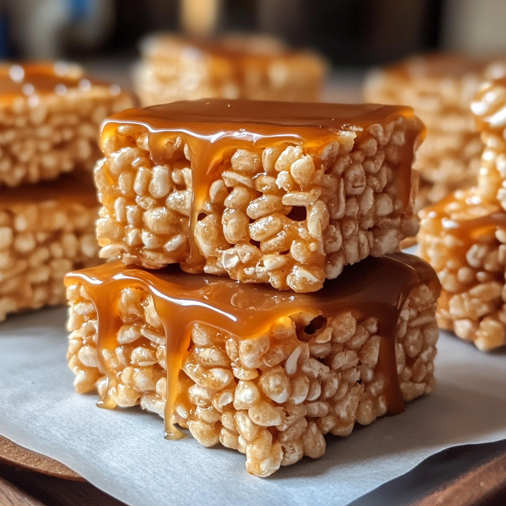 Salted Caramel Rice Krispie Treats – Easy, Gooey & Irresistible Recipe