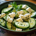 Cucumber Feta Salad Recipe – Fresh, Crunchy & Mediterranean-Inspired