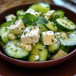Cucumber Feta Salad Recipe – Fresh, Crunchy & Mediterranean-Inspired