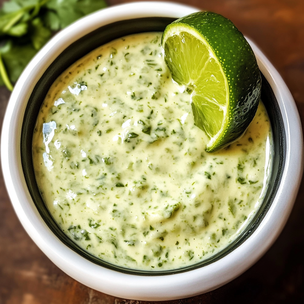 Creamy Cilantro Garlic Sauce With Jalapeños & Limes – Easy & Flavorful Recipe