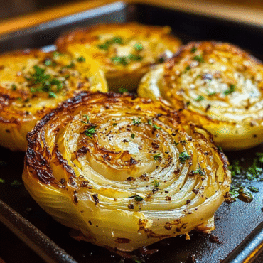 Oven Roasted Garlic Cabbage Steaks – Crispy, Healthy & Flavor-Packed Side Dish