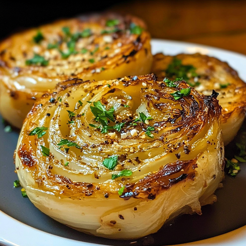 Oven Roasted Garlic Cabbage Steaks – Crispy, Healthy & Flavor-Packed Side Dish