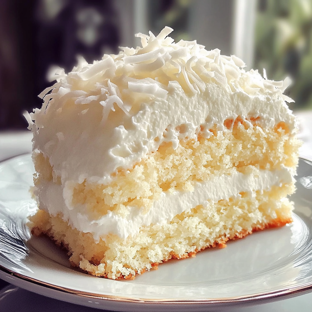 Coconut Cloud Cake Recipe – Light, Fluffy & Dreamy Coconut Dessert