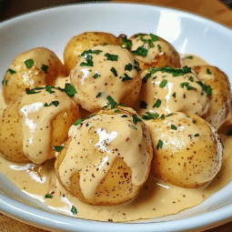 Creamy Garlic Sauce Baby Potatoes Recipe – Easy, Flavorful Side Dish