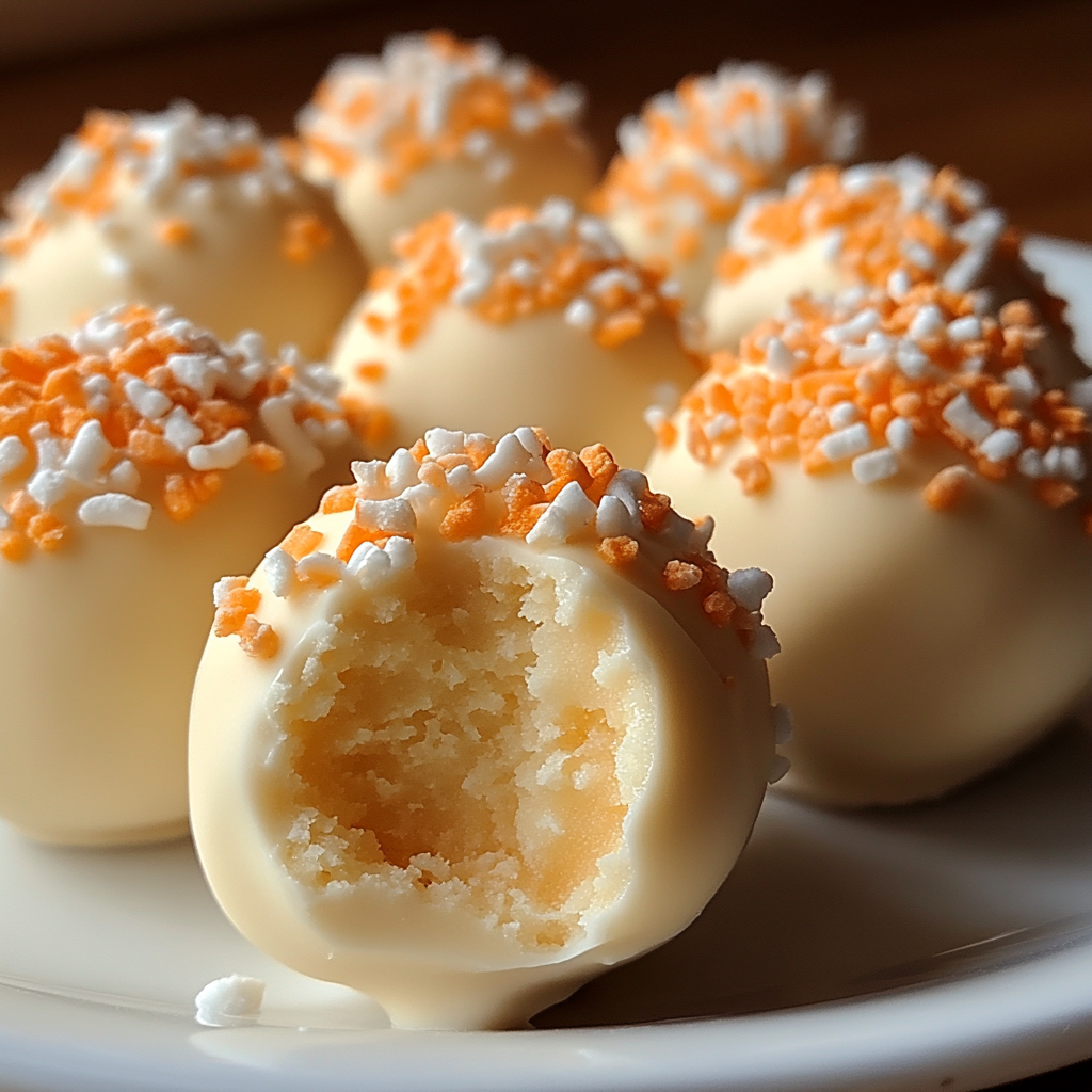 Orange Creamsicle Truffles – Easy No-Bake Citrus Dessert with White Chocolate