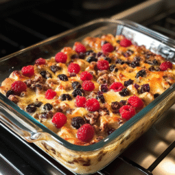 Healthy Overnight Breakfast Casserole with Berries – Easy Make-Ahead Breakfast