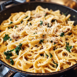 Creamy One-Pot Garlic Parmesan Pasta – Easy Weeknight Dinner Recipe