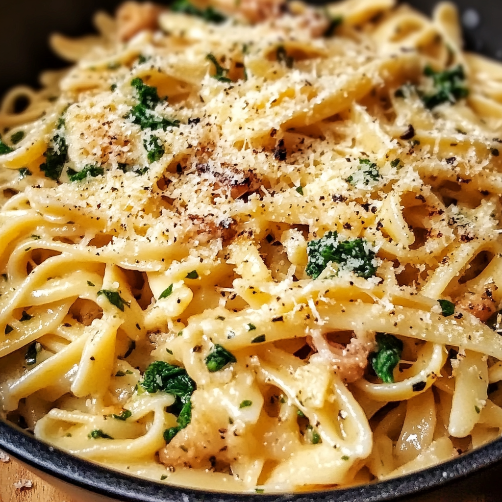 Creamy One-Pot Garlic Parmesan Pasta – Easy Weeknight Dinner Recipe