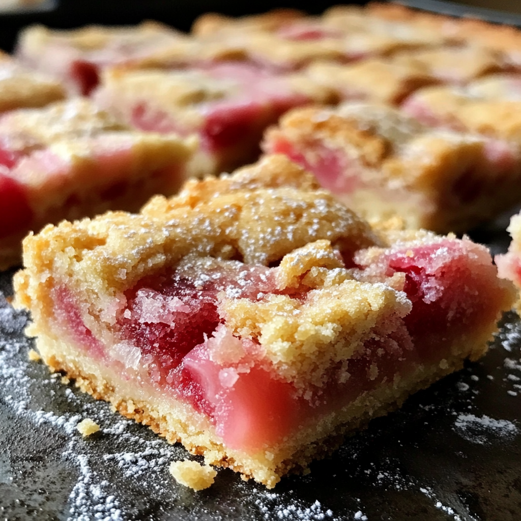 Rhubarb Shortbread Bars – Easy, Tangy, and Buttery Spring Dessert Recipe