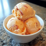 Creamy Homemade Peach Ice Cream Recipe – Fresh, Easy, and Perfect for Summer