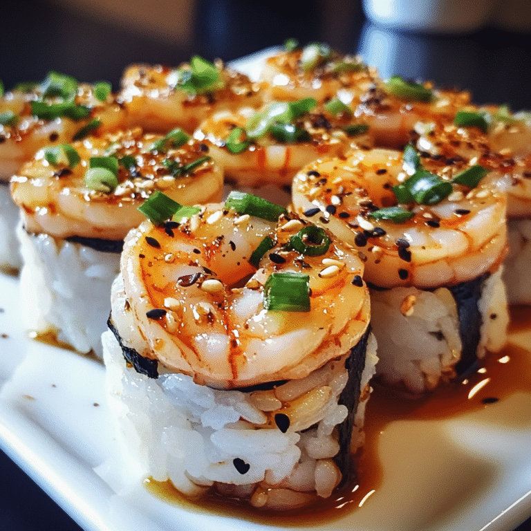 Spicy Shrimp Sushi Stacks – Easy No-Roll Sushi with Avocado & Cucumber