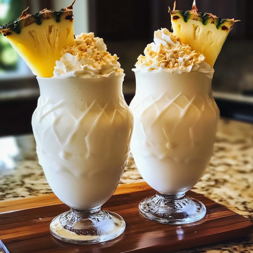 Creamy Pina Colada Milkshake Recipe – Tropical Summer Drink (Virgin & Boozy)