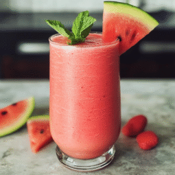 Refreshing Watermelon Strawberry Smoothie Recipe – Healthy & Easy to Make