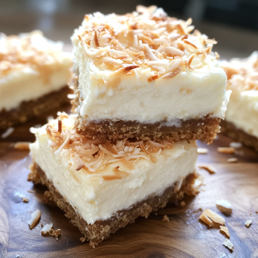 Coconut Cheesecake Bars: Creamy, Tropical Dessert Recipe
