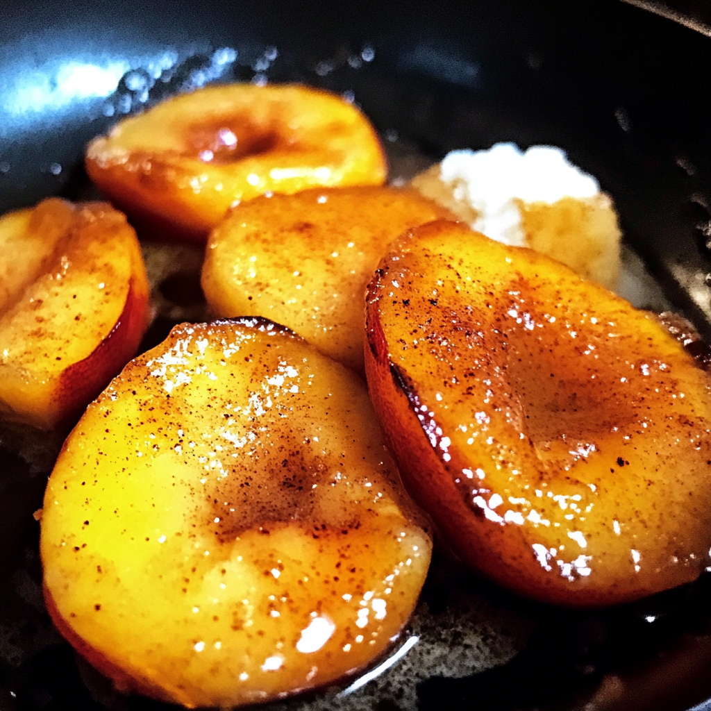 Pan Fried Peaches Recipe – Quick, Easy & Caramelized Summer Dessert