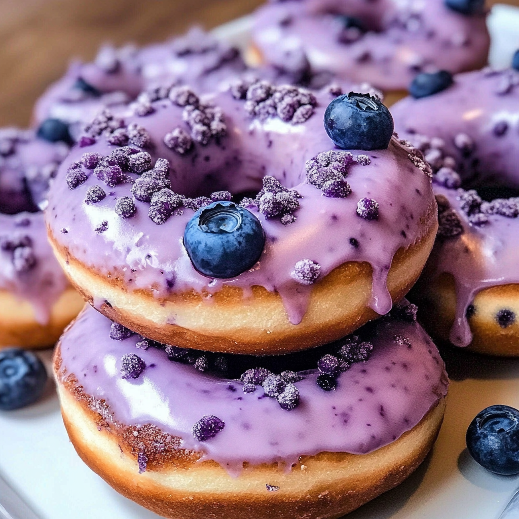Easy Baked Blueberry Cake Donuts – Soft, Moist & Bursting with Berries
