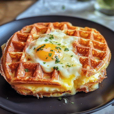 Egg & Cheese Chaffle Recipe (Crispy, Low-Carb, 2-Ingredient Keto Breakfast)