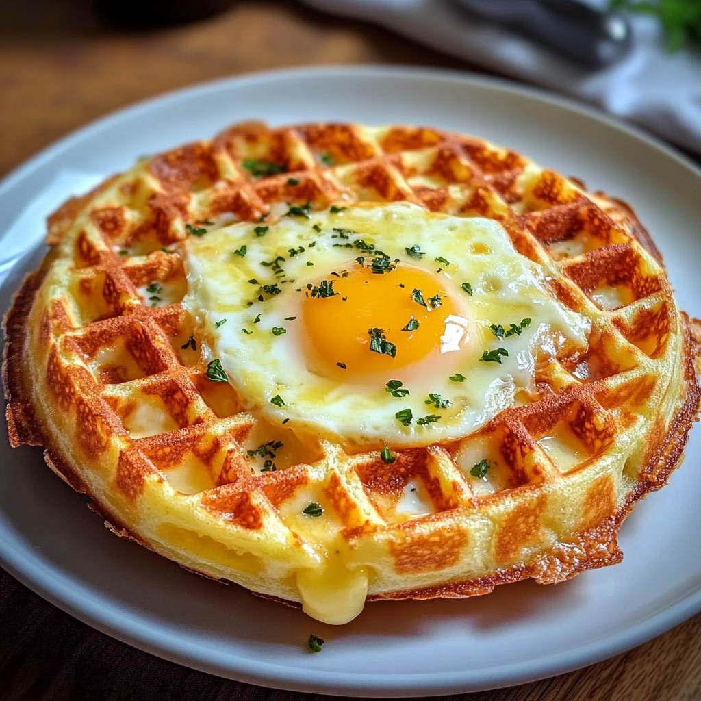 Egg & Cheese Chaffle Recipe (Crispy, Low-Carb, 2-Ingredient Keto Breakfast)