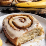 Banana Bread Cinnamon Rolls with Cream Cheese Frosting – Moist, Gooey & Easy
