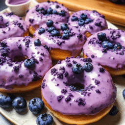 Easy Baked Blueberry Cake Donuts – Soft, Moist & Bursting with Berries