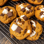 Pumpkin Smores Cookies – Gooey Fall Dessert with Marshmallows & Chocolate
