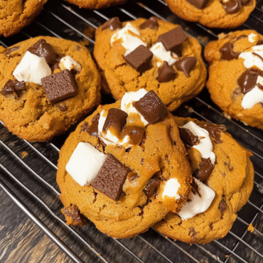Pumpkin Smores Cookies – Gooey Fall Dessert with Marshmallows & Chocolate