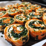 Spinach & Feta Stuffed Salmon Pinwheels (Easy + Keto Friendly Recipe)