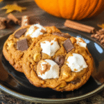 Pumpkin Smores Cookies – Gooey Fall Dessert with Marshmallows & Chocolate