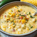 Creamy Zucchini Corn Chowder (Vegan, Gluten-Free, Easy Recipe)