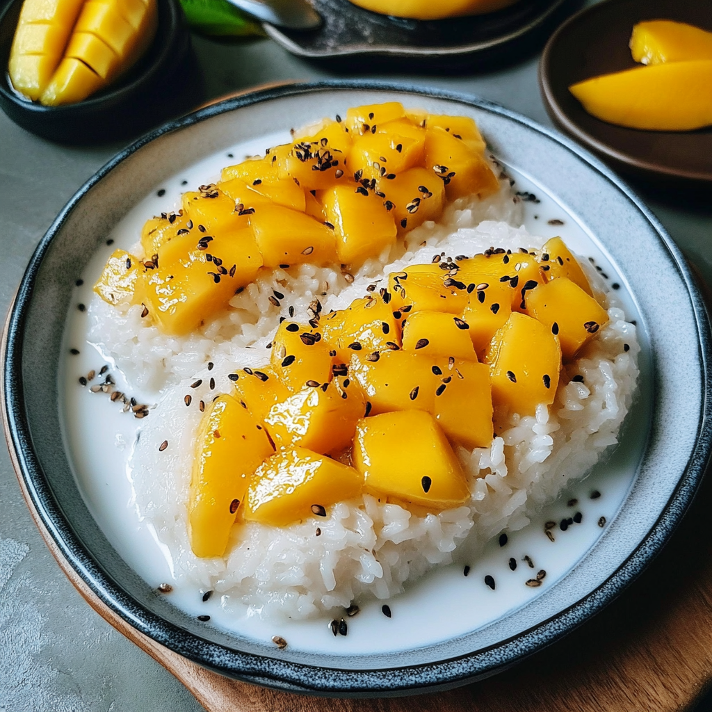 Authentic Mango Sticky Rice Recipe – Thai Dessert with Coconut & Mango