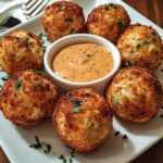 Reuben Balls with Spicy Thousand Island Dipping Sauce – Easy Party Appetizer Recipe
