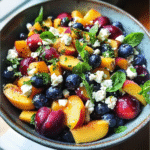 Blueberry Peach Feta Salad – Fresh, Sweet, and Savory Summer Salad Recipe