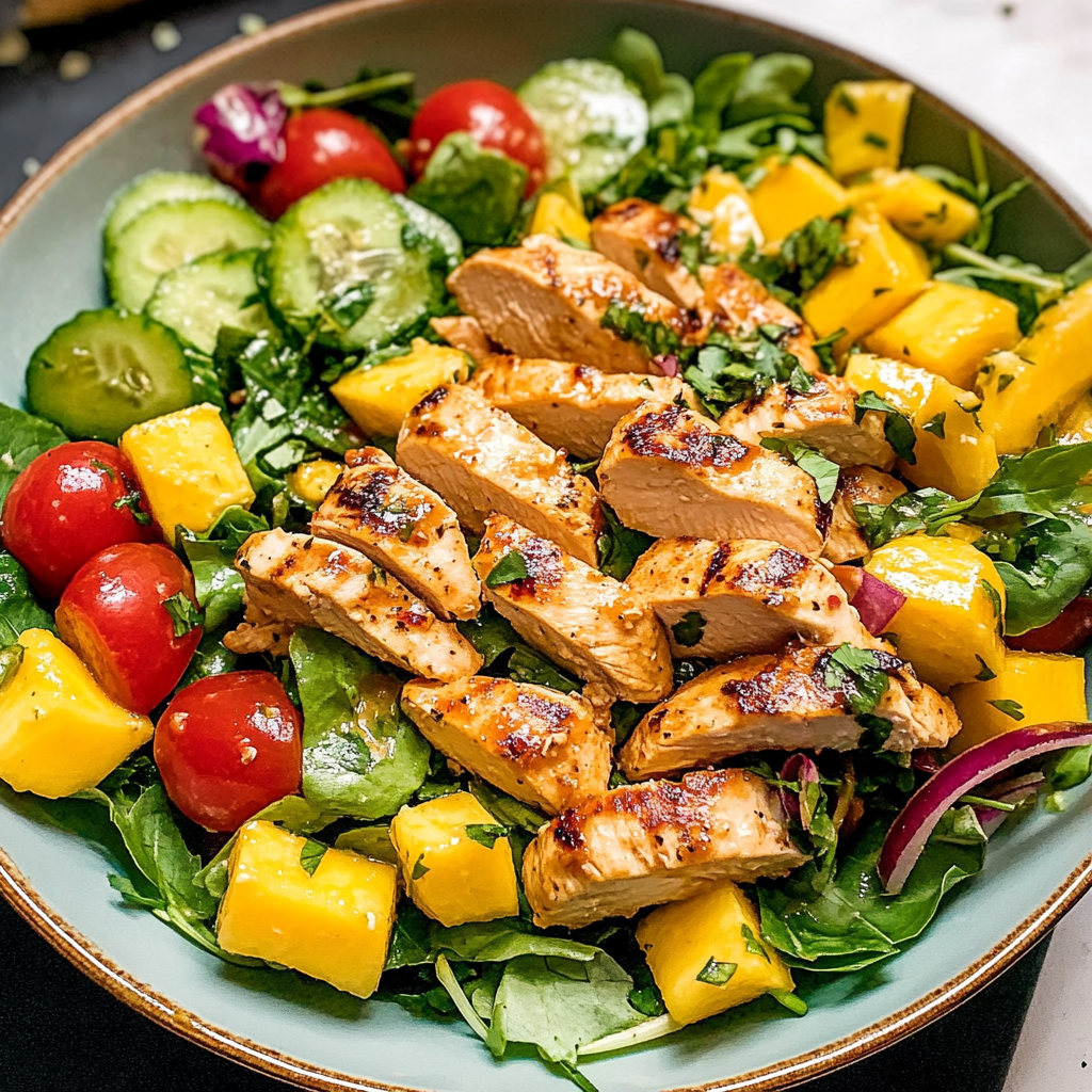 Fresh & Healthy Mango Chicken Salad Recipe (Easy + Flavorful)