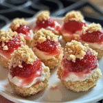 Strawberry Cheesecake Crunch Bites – Easy No-Bake Dessert Recipe