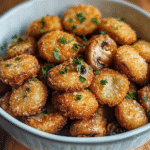 Crispy Oven Fried Garlic Mushrooms – Easy, Healthy, Low-Carb Recipe