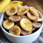 Crispy Cinnamon Sugar Air Fryer Banana Chips | Easy Healthy Snack Recipe
